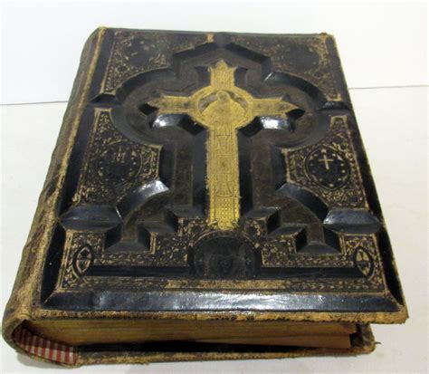 Ornate Holy Catholic Bible 1883