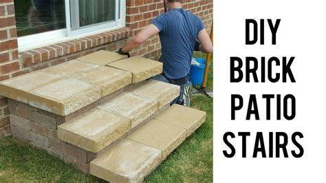 Diy Building Brick Patio Stairs Patio Stairs Brick Patios Patio Stones