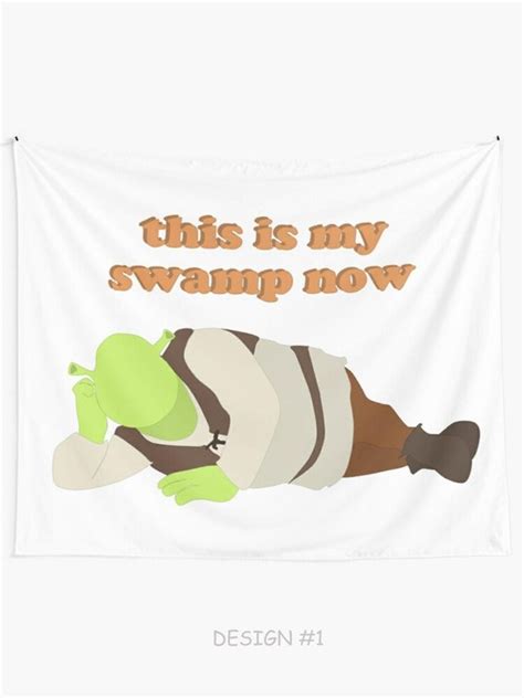 Shrek This Is My Swamp Now Tapestries Shrek Wall Tapestry Etsy