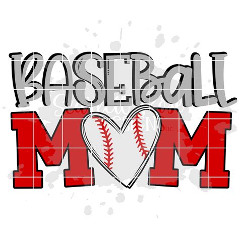 Baseball Mom SVG, SVG cut file - Scarlett Rose Designs