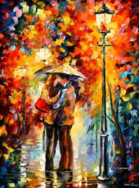 Romantic Decoration Kiss Art Oil Painting On Canvas By Leonid