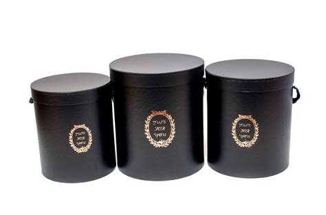 If your event takes place in the fall or winter, try one of our favorites: W9215 Black Just for You Round Flower Box Set of 3