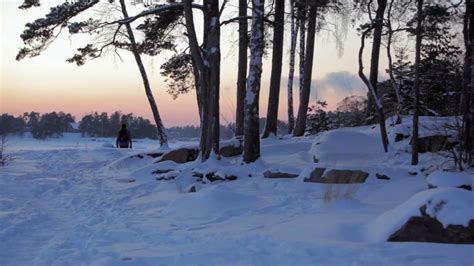 Snowy Winter Scenes From Espoo Finland Youtube