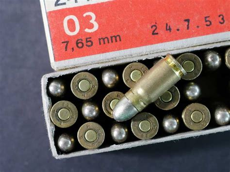 765 Swiss Luger Ammunition 1953 1 Box 910