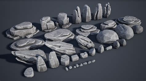 45 Stylized Rock Pack In Environments Ue Marketplace
