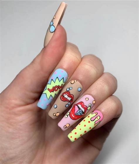 20 Gorgeous Summer Nails Ideas For 2020 Your Girl Knows Pop Art