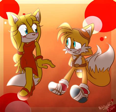Tails And Zooey By Meggie Meg On Deviantart Sonic Fan Characters