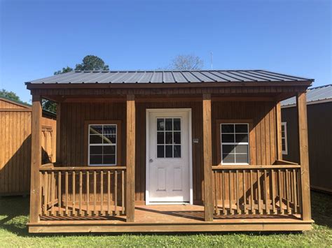Graceland Side Porch Cabin Portable Cabin For Sale At Bayou Outdoors