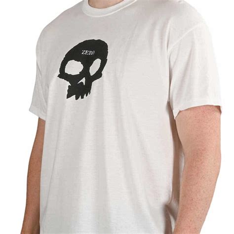 Zero Single Skull Ss T Shirt Whiteblack Supereight