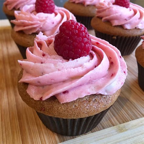 All Raspberry Cupcake Topped With A Fresh Raspberry Rbaking