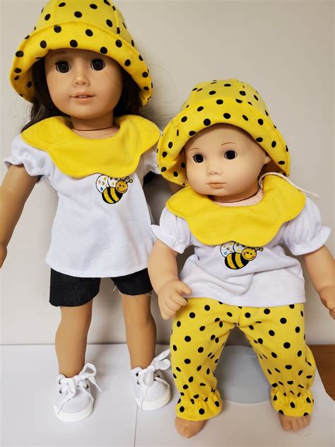 Bumble Bee Outfits For The American Girl And Bitty Baby Etsy Bitty
