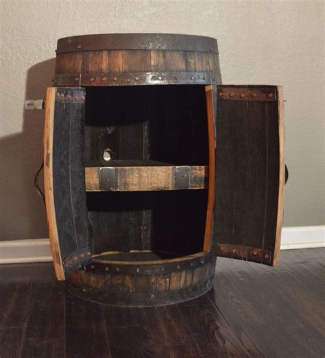 barrel stash cabinet in 2020 wine barrel storage whiskey barrel house styles