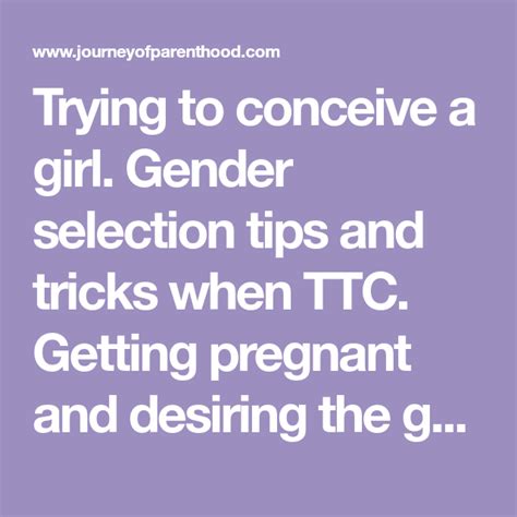 Trying To Conceive A Girl Trying To Conceive Conceiving A Girl