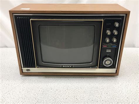 Vintage Sony Trinitron Tv In Cabinet Kv R Chrome And Wood My Xxx Hot Girl