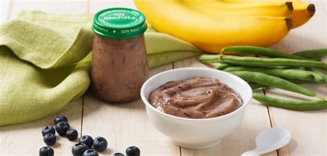 Most food sensitization occurs during baby's first year. Banana, Blueberry and Green Beans Puree Recipe | Pureed ...