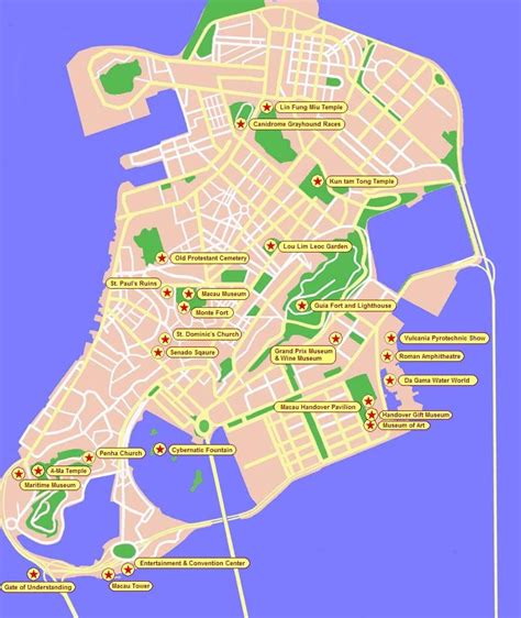 Free Printable Macau Maps China Mike