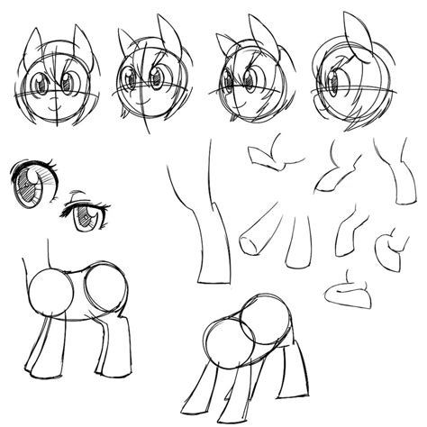 Pony Anatomy Sketches By Pekou On Deviantart