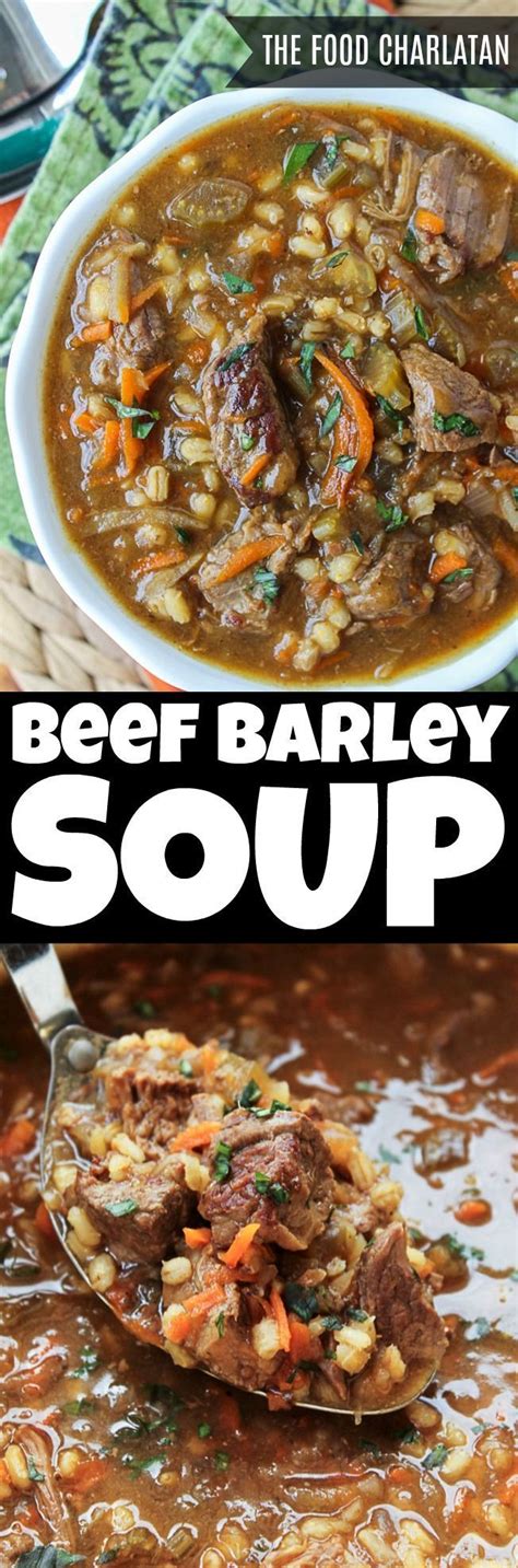 This easy recipe for slow cooker beef barley soup is not only hearty and delicious, but it makes enough for supper and leftovers and then some! Slow Cooker Beef Barley Soup | This soup is lovingly ...