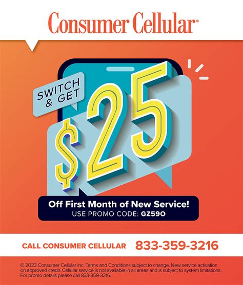 Consumer Cellular Get 25 When You Switch