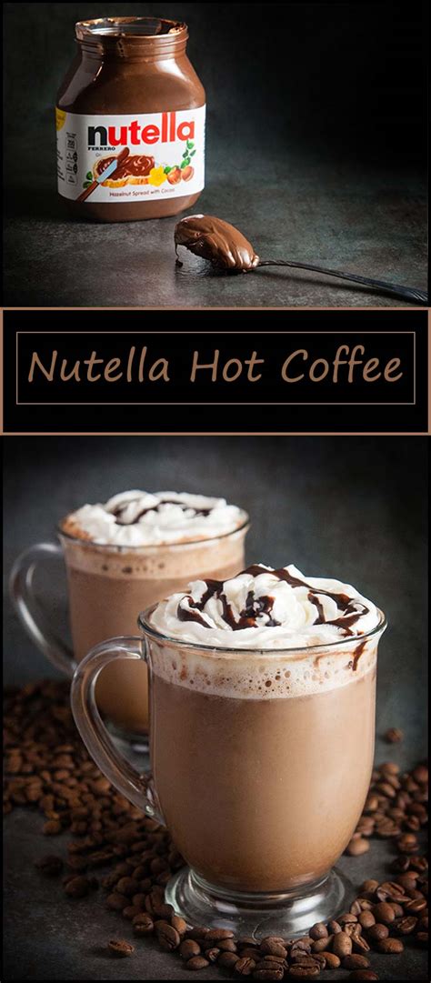 nutella hot coffee seasoned sprinkles