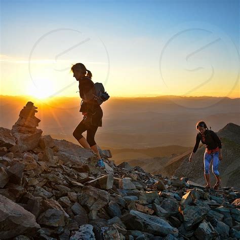 Mountain Climb Sunrise By Ann Driggers Photo Stock Studionow