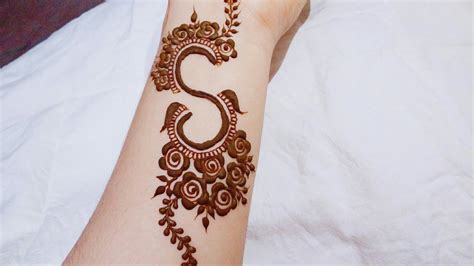 Latest S Alphabet Easy Trick Beautiful Mehndi Design Henna Tattoos My