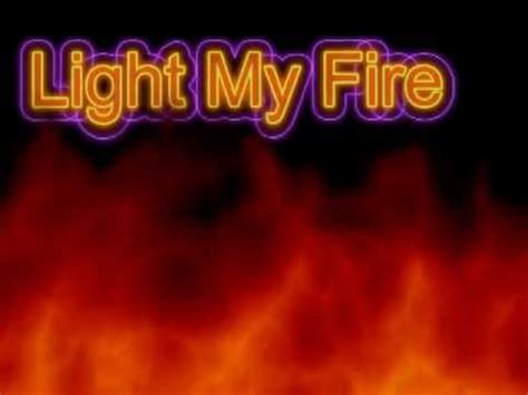 It all started with tony humming some tune that he didn't recognize. Light My Fire - Guitar Instrumental - YouTube