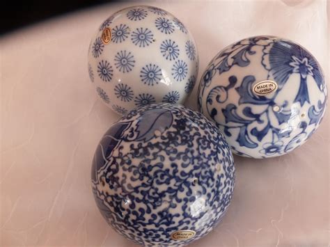 I did check pinterest and no one seems to be using them for craft projects. Blue And White Chinese Glazed Porcelain Carpet Balls Set ...