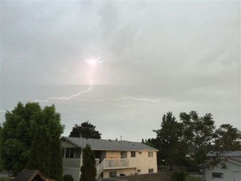 Lightning Strikes Cause Fires Central Okanagan