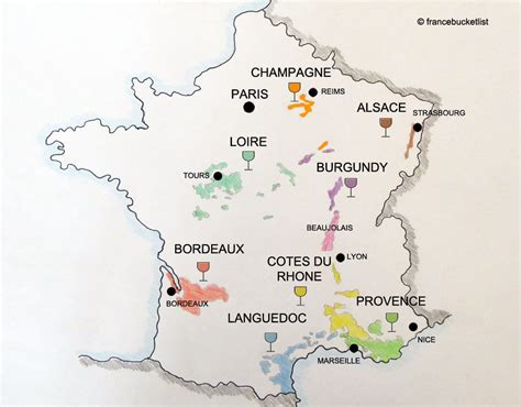 Best Wine Regions In France Map And Wine Tours France Bucket List