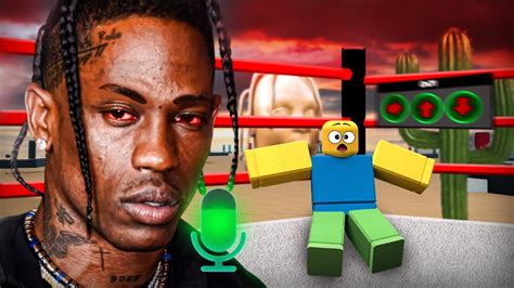 Travis Scott In Roblox Shadow Boxing Voice Chat 😂 Youtube