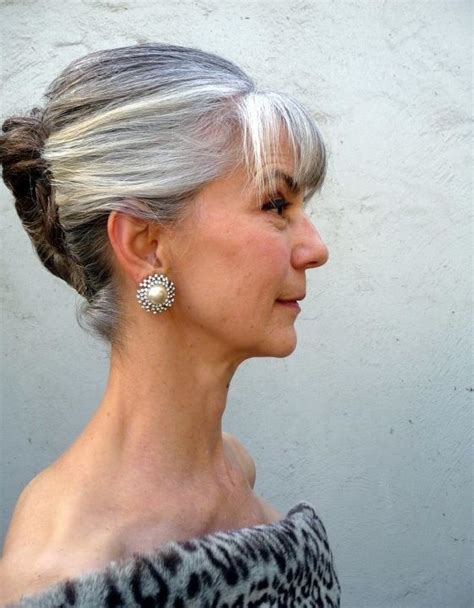 A great new styling tutorial by @sarahb.h. 50 Shades of Grey Hair Trends and Styles - Ohh My My