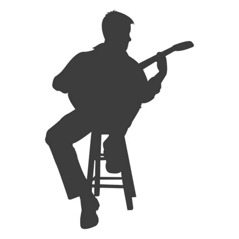 Banjo Player Silhouette Transparent Png And Svg Vector File