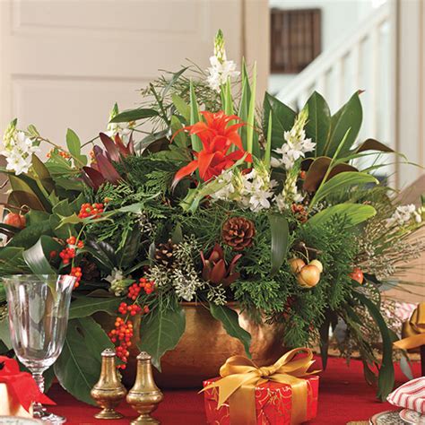Christmas Floral Centerpieces Paula Deen Magazine