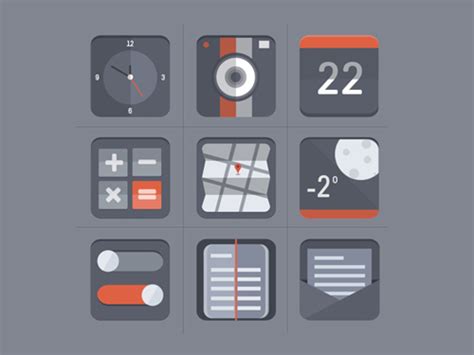 New Flat Icons Sets 2014 Inspiration Graphic Design