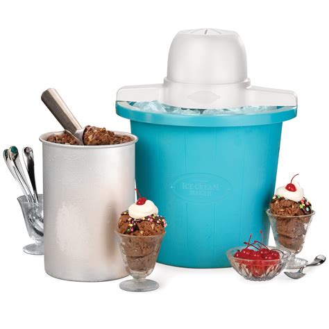 Nostalgia 4 Quart Electric Ice Cream Maker Blue