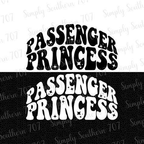 Passenger Princess Png Funny Graphic Digital Downloads Png Etsy