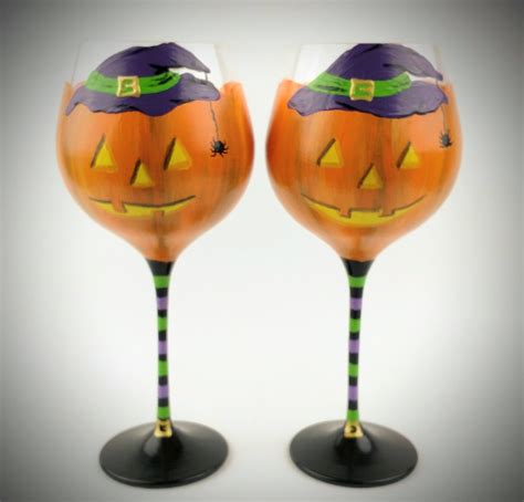 Pumpkin Witch Halloween Themed Wine Glasses High Quality Glass Halloween Wine Glass Hallowe