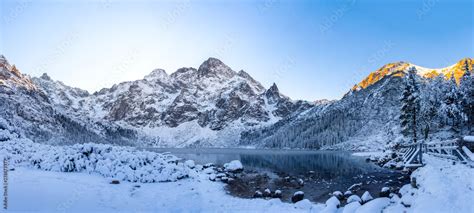 Morskie Oko Lake In Winter Tatra Mountains Stock Photo Adobe Stock