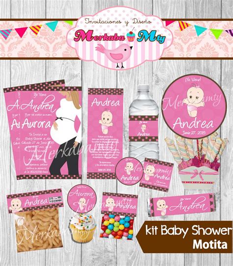 Invitacion Baby Shower Niña Kit Imprimelo Tú 7000 En Mercado Libre