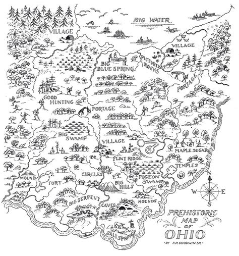 Ohio Indian Mounds Map Map Of Farmland Cave