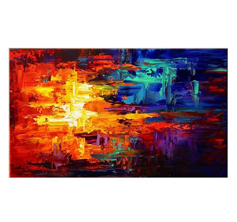 Fire And Ice Abstract Painting Artwall And Co