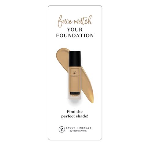 Savvy Minerals Liquid Foundation Face Match Tool Young Living