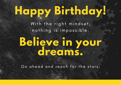Happy Birthday Inspirational Quotes Wishes