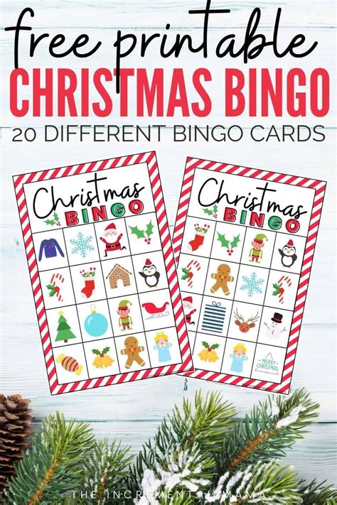 20 Free Printable Christmas Bingo Cards Printable Christmas Bingo