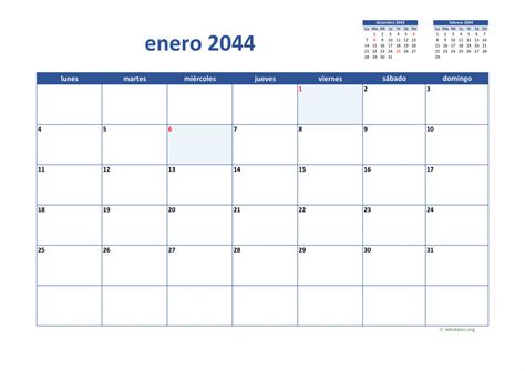 Calendario 2044 Calendario De España Del 2044
