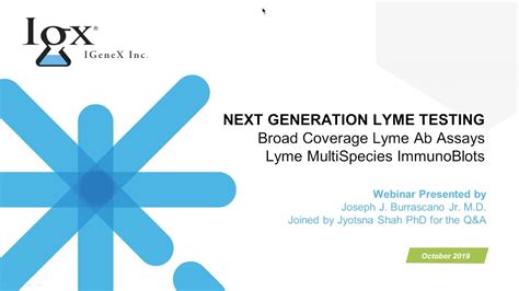 Next Generation Of Lyme Disease Testing From Igenex Youtube