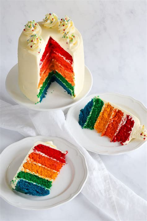 Rainbow Layer Cake Curlys Cooking