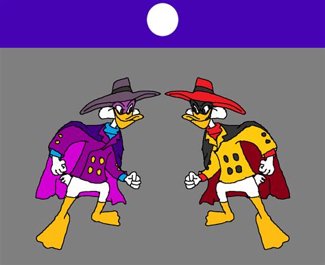 Darkwing Duck Drake Mallard Vs Negaduck Face To Face Rival To Rival