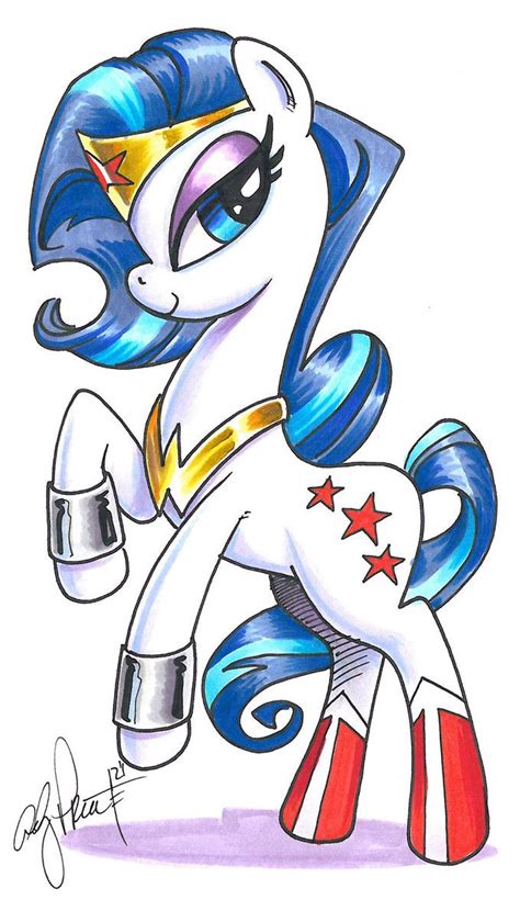 Wonder Pony My Little Pony By Andypriceart Wonder Woman My Little